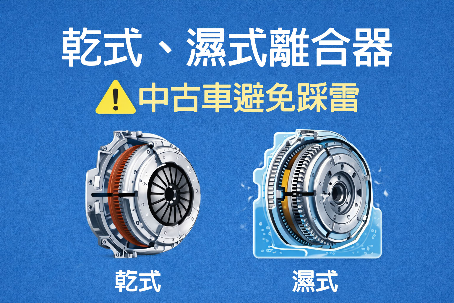 乾式、濕式離合器差在哪？優缺點與買中古車必看的檢查重點