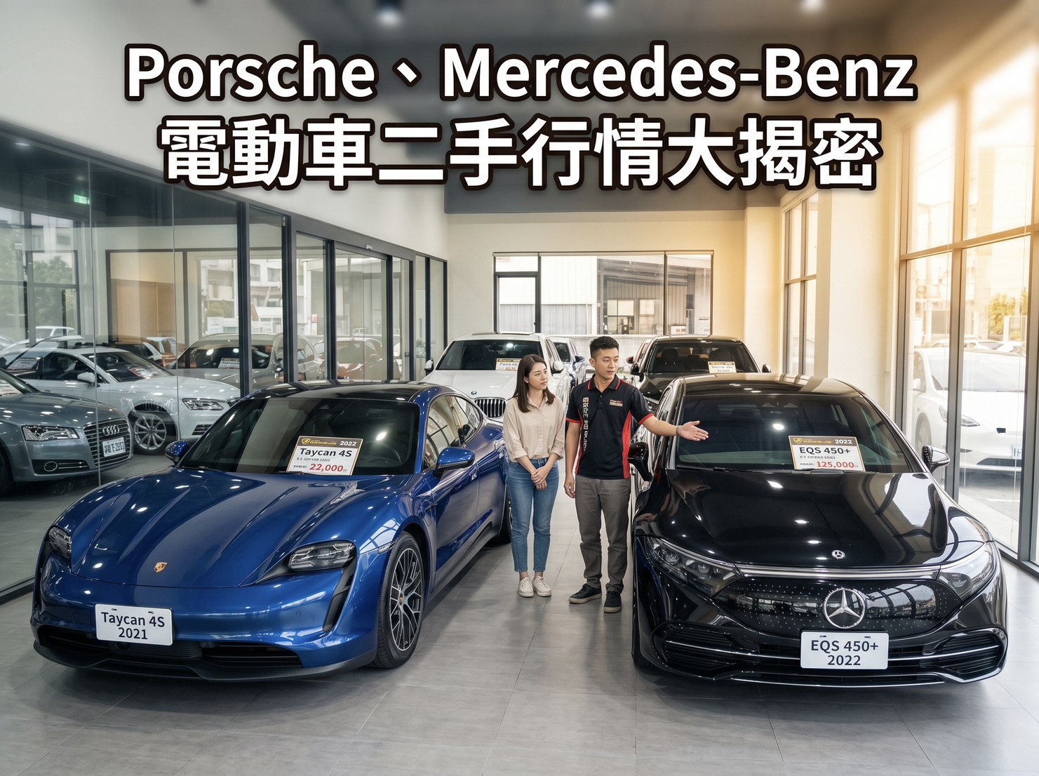 Porsche / Mercedes-Benz 電動車二手行情大揭密：Taycan、EQE、EQS 折舊為何這麼快？賣車前必看的「資產保衛戰」！