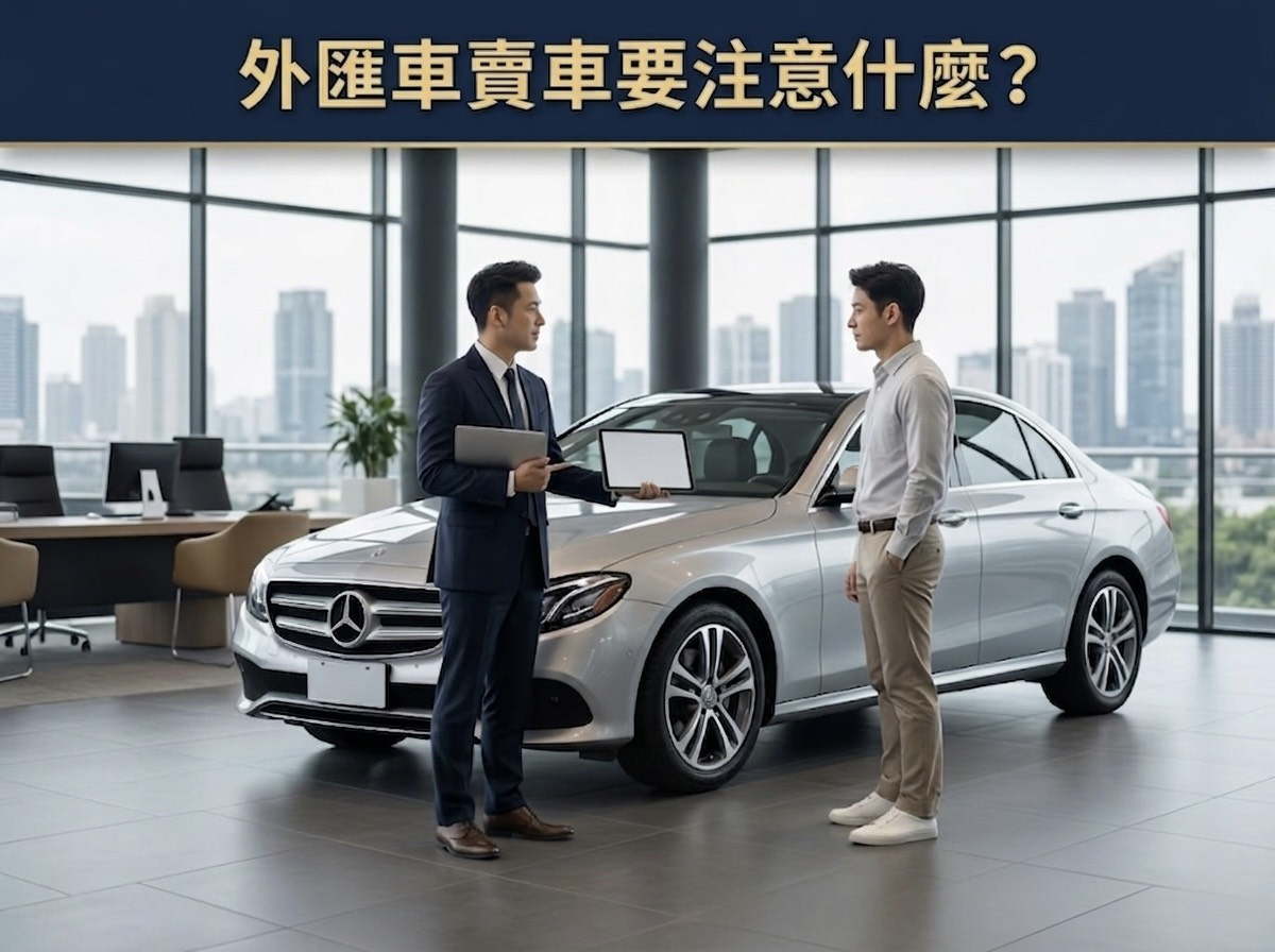 外匯車（美規、歐規）賣車要注意什麼？缺這張文件價格直接砍 5 萬！避開 3 個收購陷阱，讓你的外匯賓士賣出「總代理級」身價！