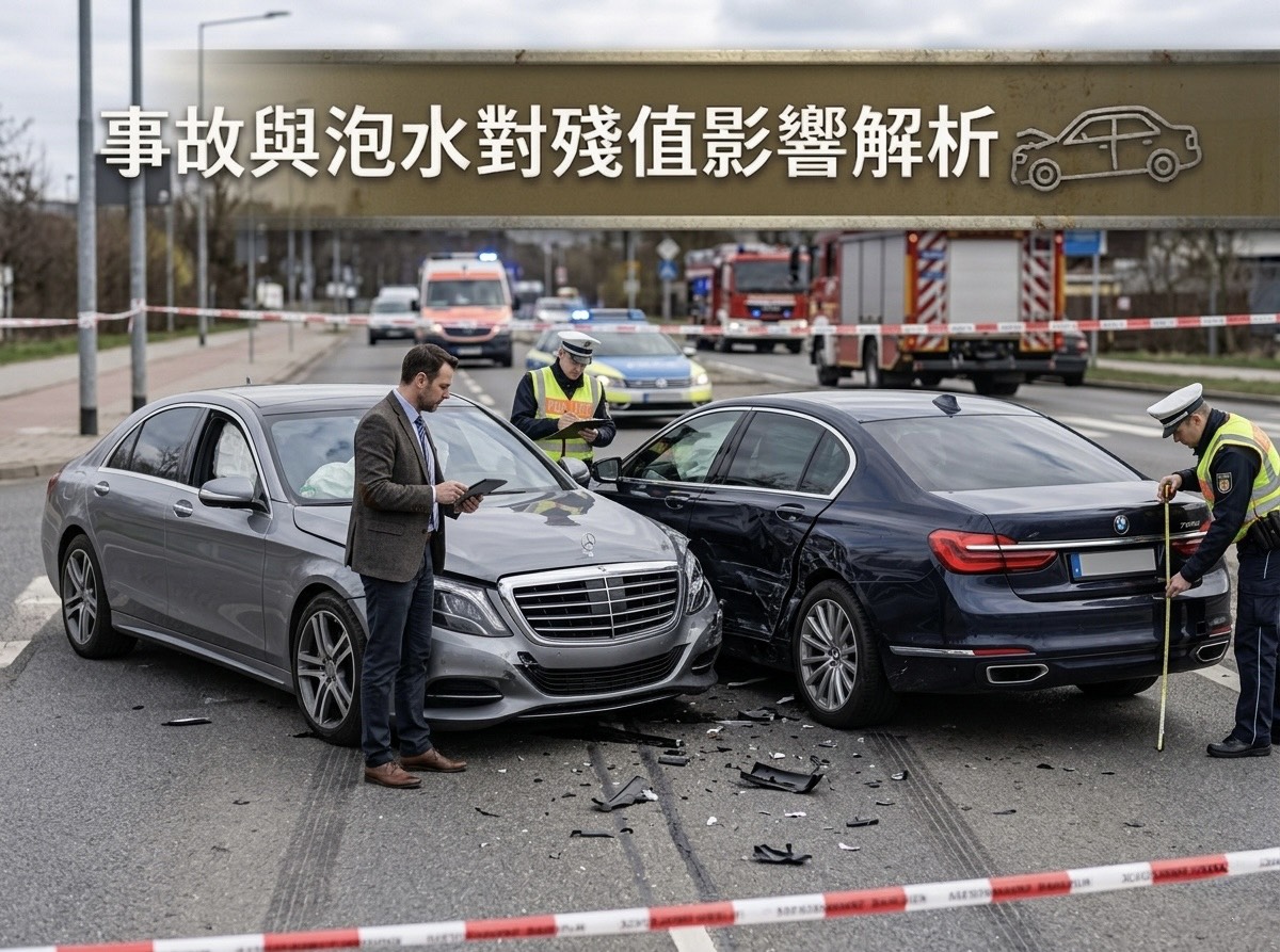 車子撞過就沒價值？泡水車還能賣嗎？鑑定師教你「殘值保衛戰」：誠實告知反而能多賣 10 萬！