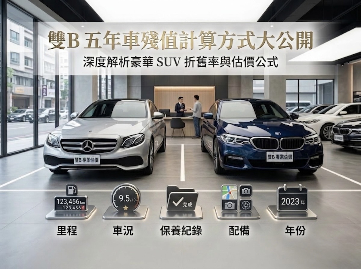 雙B五年車殘值計算方式大公開：為什麼你的賓士比別人少賣 10 萬？掌握這些細節，讓愛車行情止跌回升！