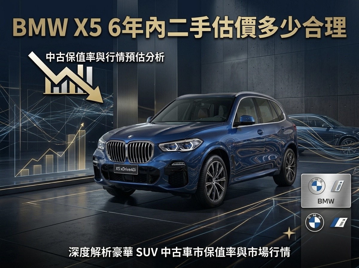 BMW X5 殘值估價全攻略：6 年內二手行情怎麼查？掌握這 4 關鍵，讓你的 G05 賣出「王者身價」！