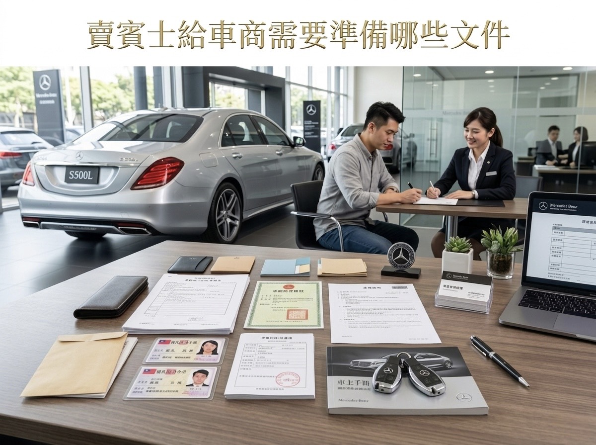 賣賓士給車商需要準備哪些文件？別讓這張紙害你少領 8 萬元！掌握「加分文件」心法，讓收購行情多跳三級！