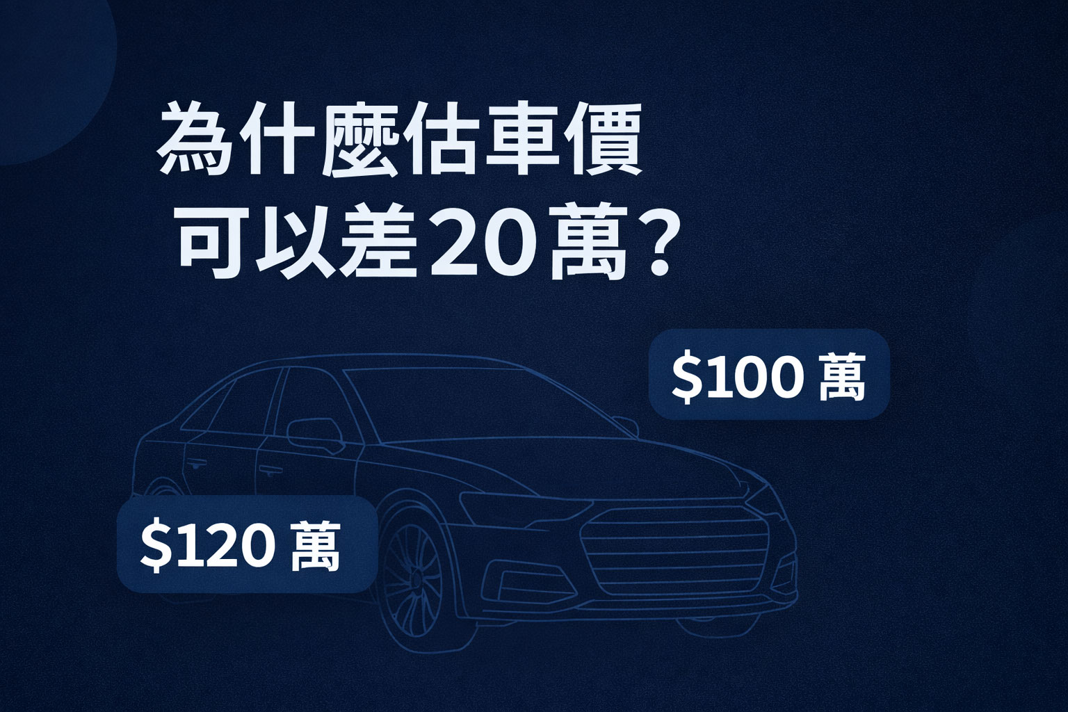 為什麼估車價差可以差 20 萬？專業解析＋鑫總汽車給你最透明的收車標準